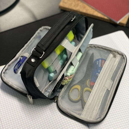 Double extendable pencil case - black Maaleo 24516 - Pilt 10