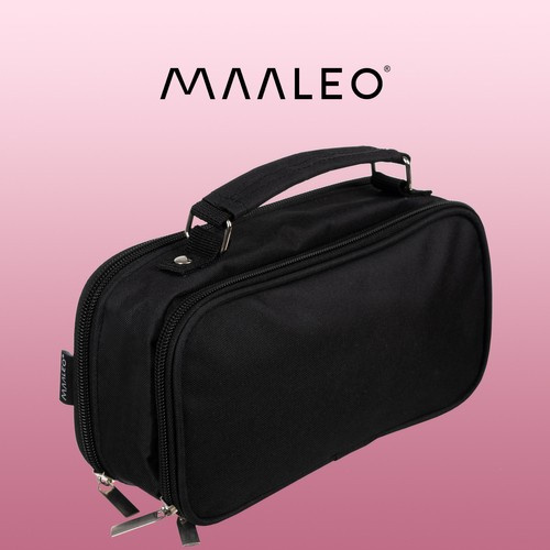 Double extendable pencil case - black Maaleo 24516 - Pilt 2