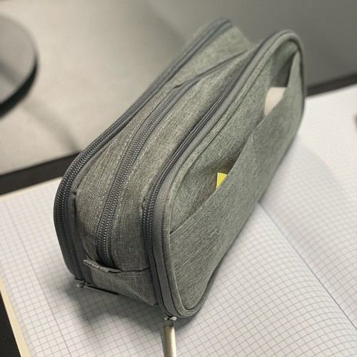 Triple folding pencil case - gray Maaleo 24512 - Pilt 10