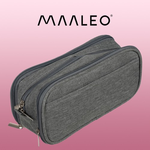 Triple folding pencil case - gray Maaleo 24512 - Pilt 2