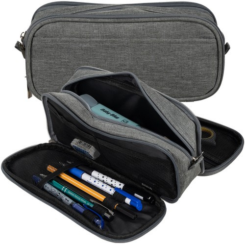 Triple folding pencil case - gray Maaleo 24512 - Pilt 6