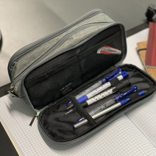 Triple folding pencil case - gray Maaleo 24512 - Pilt 9