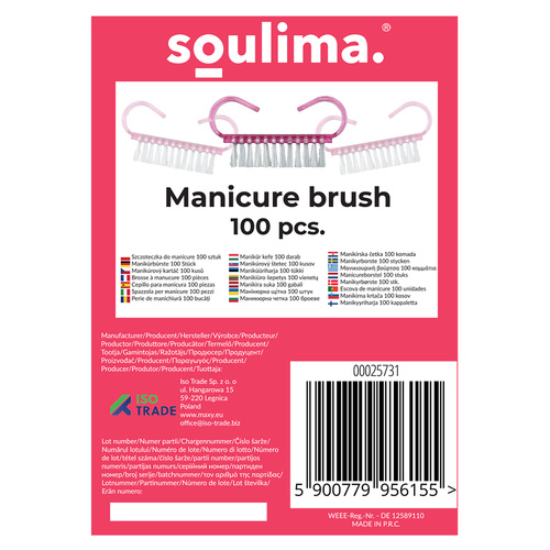 Maniküüripintslid - 100 tk Soulima 25731 - Pilt 2
