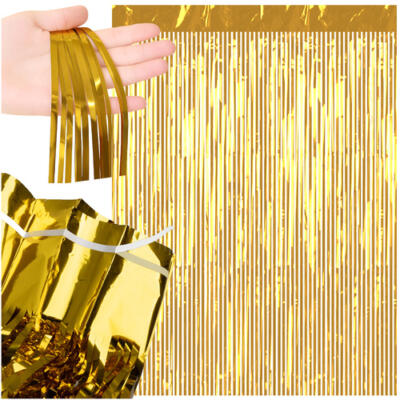 Decorative curtain 2x1m gold Ruhhy 26173