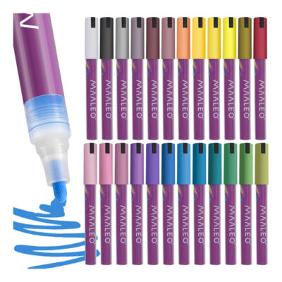 Akrüülmarkerid - 24 tk komplekt Maaleo 25790