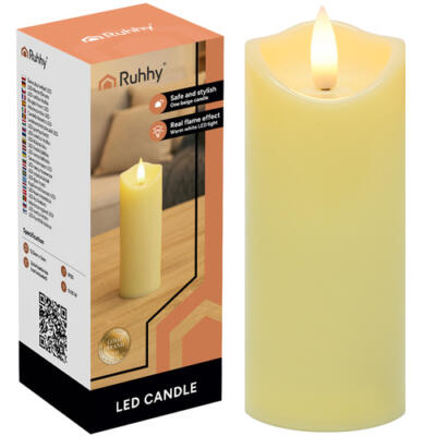 LED candle/insert 12.5x5cm 1pc Ruhhy 26484