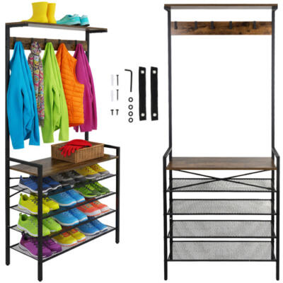 Standing shelf with hanger 189cm Ruhhy 27035