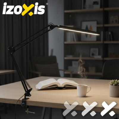 Lampka biurkowa kreślarska 2w1 Izoxis 26357