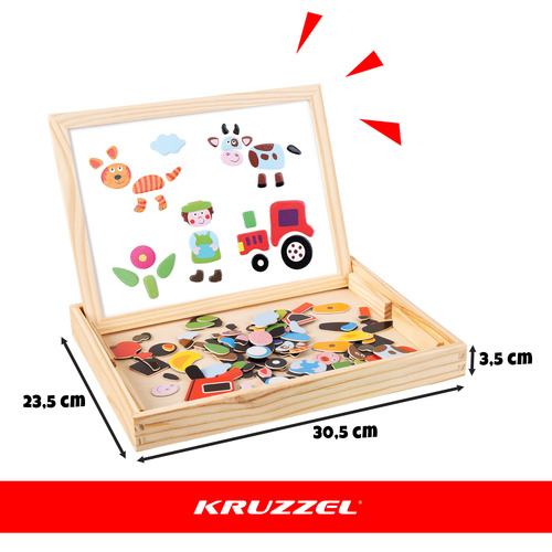 Kruzzel 25637 kahepoolne õppetahvel - Pilt 2