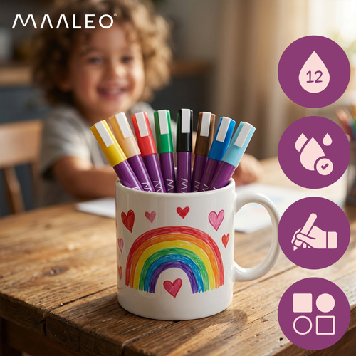 Akrüülmarkerid - 8 tk komplekt Maaleo 27052 - Pilt 5