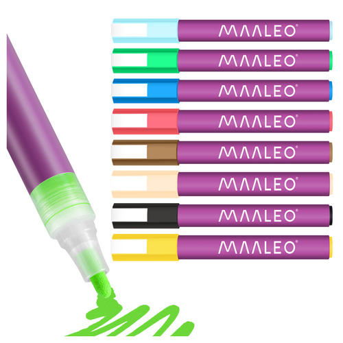 Akrüülmarkerid - 8 tk komplekt Maaleo 27052 - Pilt 14