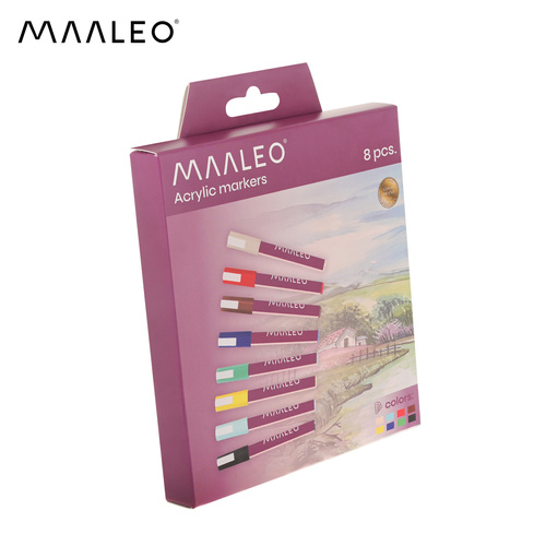 Akrüülmarkerid - 8 tk komplekt Maaleo 27052 - Pilt 2