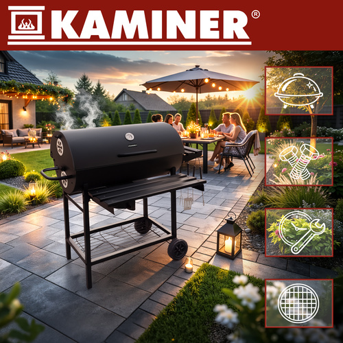 Aiagrill kaanega 108x67x96 cm Kaminer - Pilt 3