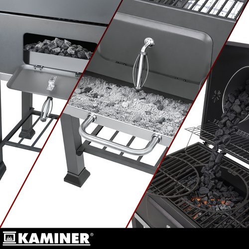 Aiagrill kaanega 116x55x110 cm Kaminer - Pilt 10