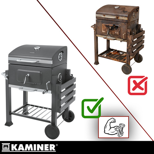 Aiagrill kaanega 116x55x110 cm Kaminer - Pilt 11