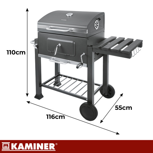 Aiagrill kaanega 116x55x110 cm Kaminer - Pilt 2