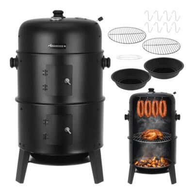 Garden grill with cover 44x80x42cm Kaminer
