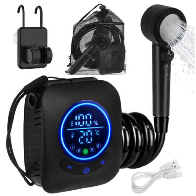 Trizand 8000mAh battery-powered travel shower