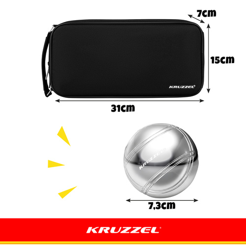 Petank 8 kuuli + kott KRUZZEL 22915 - Pilt 2