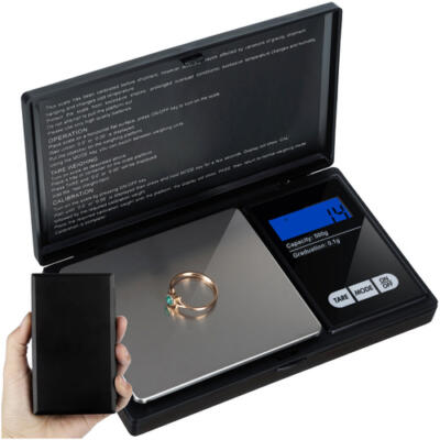 Taskukaal 500 x 0,1 g kaanega 23573