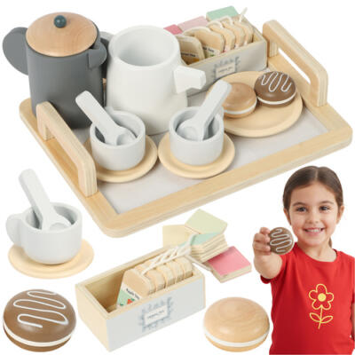 Kruzzel 26543 16-piece wooden tea set