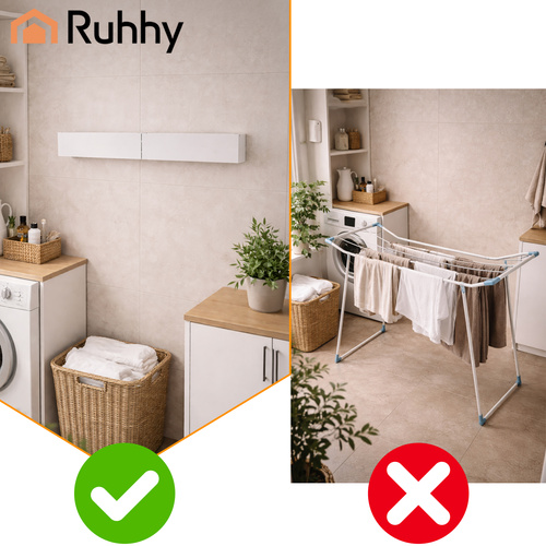 Ruhhy 80cm wall-mounted clothes dryer - Pilt 12