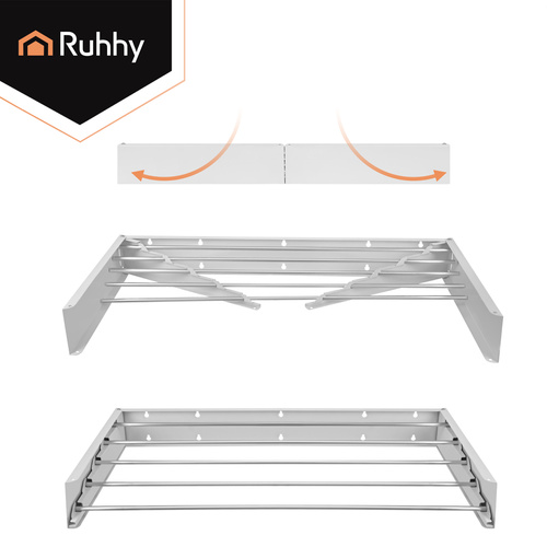 Ruhhy 80cm wall-mounted clothes dryer - Pilt 8