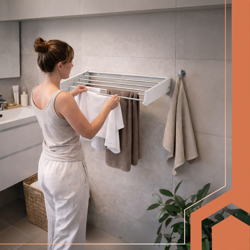 Ruhhy 80cm wall-mounted clothes dryer - Pilt 10