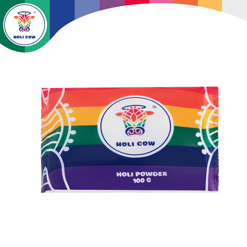 Holi värvipulbri komplekt 6x100 g Holi Cow 27335 - Pilt 4