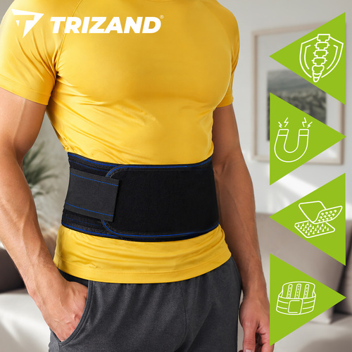 Back support belt - 24 magnets - 100cm Trizand - Pilt 13