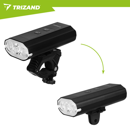 LED-jalgrattatuli 1300 lm + tagatuli Trizand - Pilt 9