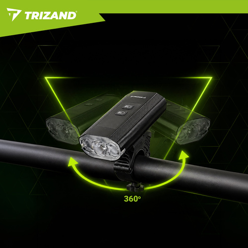 LED-jalgrattatuli 1300 lm + tagatuli Trizand - Pilt 14