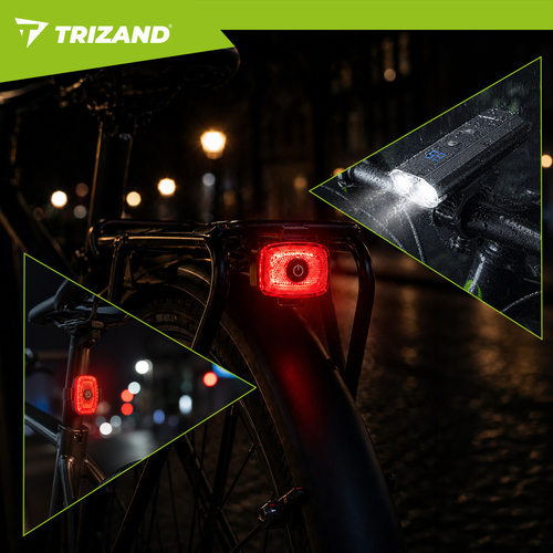 LED-jalgrattatuli 1300 lm + tagatuli Trizand - Pilt 19