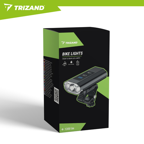 LED-jalgrattatuli 1300 lm + tagatuli Trizand - Pilt 3