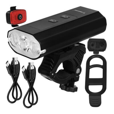 LED-jalgrattatuli 1300 lm + tagatuli Trizand