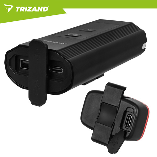 LED-jalgrattatuli 1300 lm + tagatuli Trizand - Pilt 7