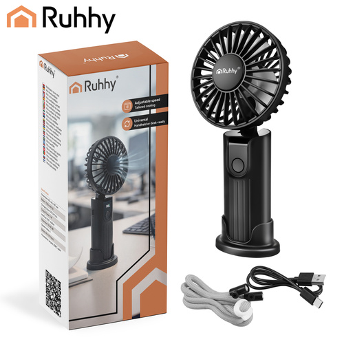 Ruhhy mini-käeventilaator must - Pilt 6