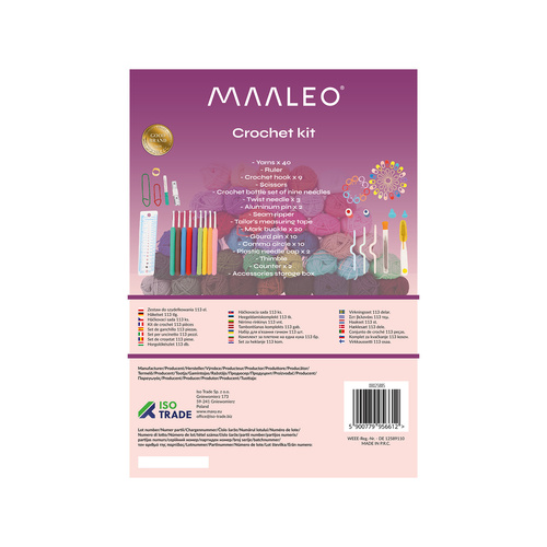 Heegeldamiskomplekt 113 tk Maaleo 25885 - Pilt 2